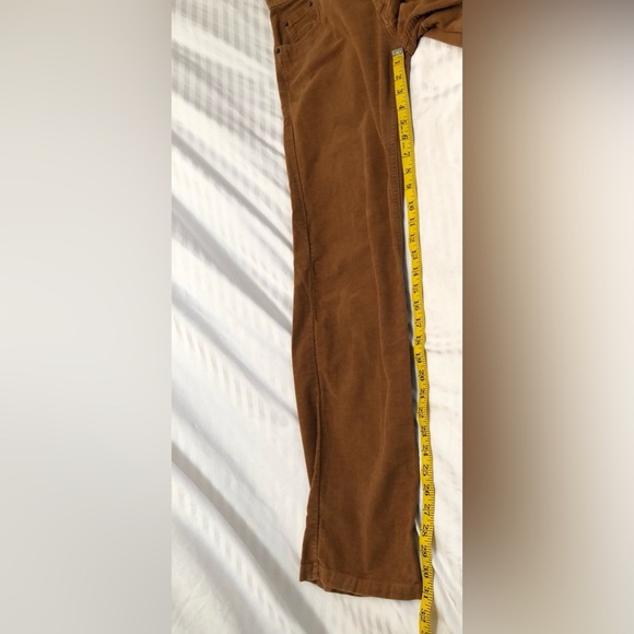 Boden Velour Velvet Trouser Pants Brown Buttonfly Womens Size 34 R - Picture 8 of 16